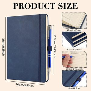 Cuadernos A5 Personalizables de Alta Calidad NOVISON, Planificadores de Tapa Dura Extraíble de Cuero PU Impermeable, Diarios de 100 Hojas para la Escuela - Product Image 3