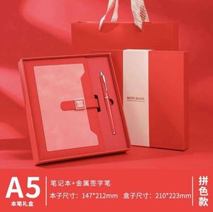 สมุดแพลนเนอร์รายสัปดาห์/รายวัน พิมพ์ลายโลโก้ตามสั่ง ปี 2025 พร้อมกล่องของขวัญสุดหรู ชุดของขวัญธุรกิจ ขวดน้ำสุญญากาศ และสมุดโน้ตสำหรับโปรโมชั่น - Product Image 5