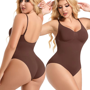 Body Gainant Grande Taille à Haute Compression pour Femmes, Sculptant Sans Couture, Contrôle Ferme du Ventre, Débardeur Respirant Dos Nu, Affine la Taille Fajas - Product Image 1