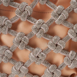 LUXE Designer Rhinestone creux tissé à la main pochette convient pour banquet de dames. - Product Image 3