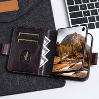 Étui portefeuille SUTENI pour iPhone Duo avec boucle magnétique, porte-cartes et support, en similicuir