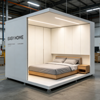 Unité de chambre à coucher modulaire moderne en conteneur, installation rapide