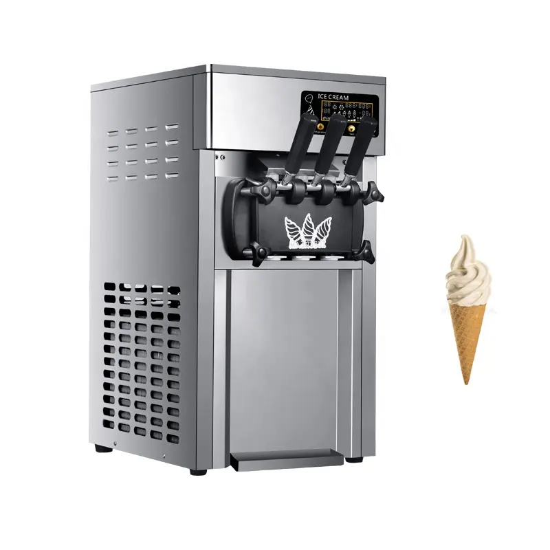 Masa üstü dondurma makinesi yeni üretim dondurma yapma makinesi ticari yumuşak dondurma makinesi fabrika fiyat
