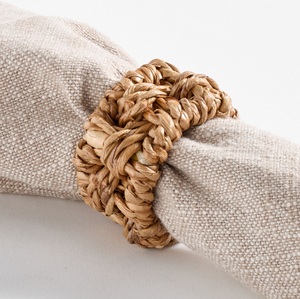 Anillos para Servilletas de Pasto Marino Natural Tejidos a Mano, Elegantes Porta Servilletas de Mimbre para Decoración de Mesa de Comedor y Elegantes Arreglos de Mesa - Product Image 1