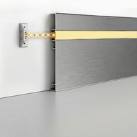 Profilé de plinthe LED étanche en aluminium anti-humidité pour piscines et zones de spa