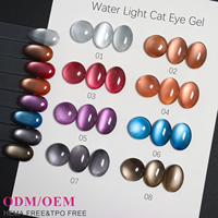 Échantillon Gratuit - Collection de Vernis Gel Effet Œil de Chat Water Light - Vernis à Ongles Gel Effet Œil de Chat Personnalisé OEM sans TPO ni HEMA pour Nail Art