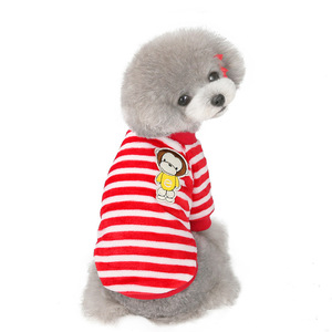 Venta al por mayor de invierno para mascotas <span class=keywords><strong>ropa</strong></span> cómoda rayas perros sudadera mono de lana suéter de perro - Product Image 6