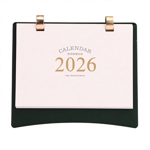 Calendario da tavolo 2026 Anno del Cavallo con fibbia in metallo, set regalo creativo per ufficio e decorazione da scrivania - Product Image 2