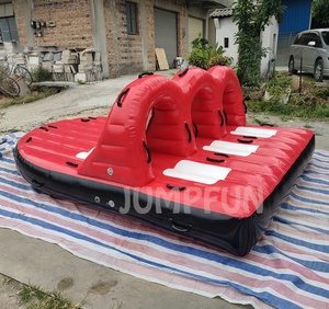 JUMPFUN 6 personnes gonflable eau jouer équipement bande <span class=keywords><strong>Wagon</strong></span> gonflable remorquable adultes eau jouets - Product Image 5