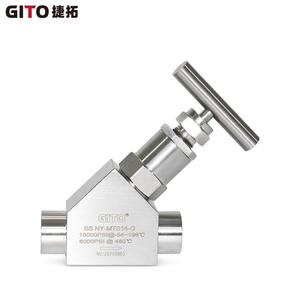 Válvula de Aguja Tipo Y de Alta Temperatura y Alta Presión 316L para Gas y Agua, Válvula de Raíz Tipo Y de Alta Presión - Product Image 2