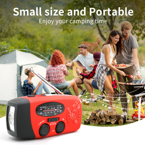 Radio <span class=keywords><strong>Internet</strong></span> portable solaire miniature d'urgence avec NOAA et recharge de téléphone portable pour le camping - Product Image 3