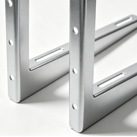 Support triangulaire en forme de L pour unité extérieure de climatiseur en acier inoxydable 304/316 épaissi sur mesure