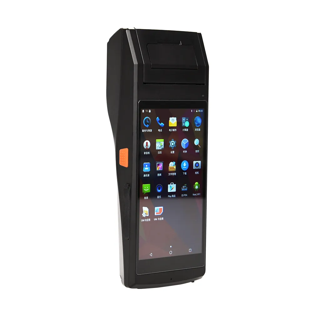 Support Customized NFC/RFID Reader/Barcode Scanner Android Handheld 5.5 inch 4G PDA for Logistics