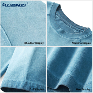T-shirts vintage Kuenzi 100 % coton 270 GSM épais, délavés, à manches longues, style streetwear, pour femmes - Product Image 3