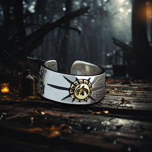 แหวนเงินแท้ 925 แบบเปิด ลายอินทรีบิน ทาคาฮาชิ โกโร่ ชุบทอง เหมาะสำหรับงานปาร์ตี้ ขายส่งจากโรงงาน เครื่องประดับบุรุษ สไตล์คู่รัก - Product Image 3