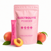 En stock – Poudre d'électrolytes hydratante saveur pêche naturelle – Mélange pour boisson sportive – Récupération énergétique, fitness, soutien immunitaire, bien-être