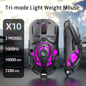 Souris de jeu X10 Souris sans fil en alliage de magnésium Creux Paw3395 Récepteur 4k <span class=keywords><strong>Gamer</strong></span> E-sports <span class=keywords><strong>Pc</strong></span> Gaming Mouse <span class=keywords><strong>Cadeau</strong></span> <span class=keywords><strong>pour</strong></span> Gravastar M1 - Product Image 2