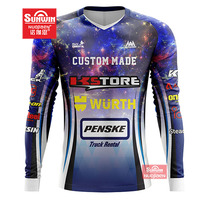 Maillot de motocross BMX grande taille personnalisé chemise de course de sport respirante pour & Moto vente en gros de vêtements de course BMX