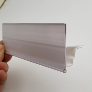 Tùy chỉnh trong suốt PVC nhãn dải siêu thị giá loại thẻ Kệ dải nhựa Dải dữ liệu chủ siêu thị nguồn cung cấp - Product Image 4