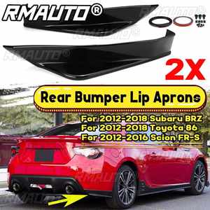 New TS Style <b>Car</b> Rear Bumper Splitter Lip <b>Diffuser</b> Spoiler Cover Trim Add-On <b>for</b> Aero Side Aprons <b>for</b> Subaru BRZ Sti 2013-2018 - Product Image 2