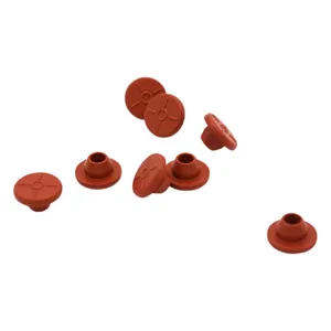 ガラスバイアル密封包装用赤色13mm抗生物質ブチルゴムストッパーサプライヤー価格