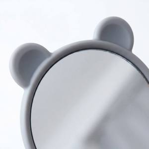 Ensemble de brosses et peignes à <span class=keywords><strong>cheveux</strong></span> en plastique 6 en 1 avec miroir à main en forme d'ours, kit de peignes démêlants à picots souples pour le massage, pour le coiffage quotidien des filles - Product Image 3