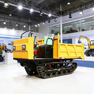 รถดัมพ์ตีนตะขาบขนาดเล็ก เครื่องยนต์ดีเซล 2 ตัน พร้อมปั๊มไฮดรอลิกและรางตีนตะขาบ รับประกัน 1 ปี รถตักล้อยางขับเคลื่อน 4 ล้อ - Product Image 5