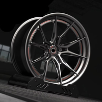 Jantes en alliage chromées sur mesure forgées 17-26 pouces 5x112 120 4 5 6 8 trous à déport profond pour Cadillac, adaptées aux pneus de voitures