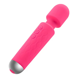 Adult Sex Toy <b>Vibrator</b> AV Wand Rose Red USB Rechargeable Waterproof 20 Frequencies G-string Masturbator for Women - Product Image 1