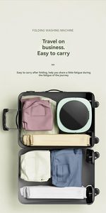 Small Portable Washing Machine Mini <b>Washer</b> Deep Cleaning Foldable Washing Machine - Product Image 3