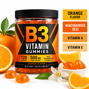 Complément alimentaire premium OEM personnalisé Halal Vegan Vitamine B3 NAD+ NR avancé blanchissant Niacinamide Gummies Santé Sans produits laitiers - Product Image 3