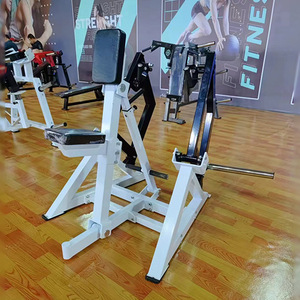 Máquina de entrenamiento de espalda vertical con carga de placas - Equipo de gimnasio en casa de acero seguro - Product Image 2