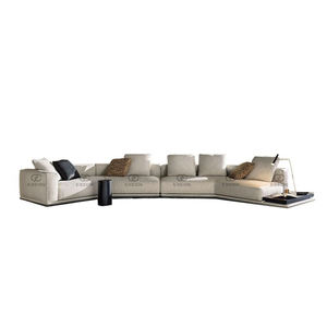 Sofá minimalista italiano para sala de estar, muebles personalizados, combinación de esquina grande de tela de alta gama, novedad de 2022 - Product Image 6