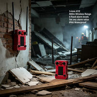 Moniteur de tremblement de terre post-tremblement pour intérieur, capteur d'inclinaison XYZ 3 axes, accéléromètre, IP66, fixation magnétique, outil de sécurité