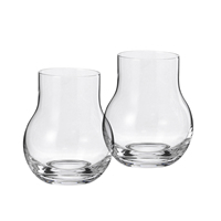 Verres à shot de whisky miniatures en cristal soufflé à la main, design minimaliste unique, Samyo 360ml