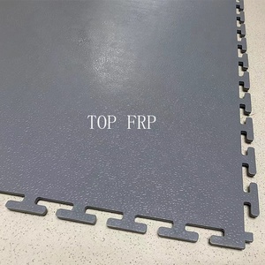 Anti-Slip PVC Interlocking Garage Floor Tiles Removable Vinyl Flooring <b>Mats</b> for Warehouses Garages with Graphic Design Solution - Product Image 1