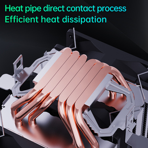 Снеговик, экономичный 4-контактный кулер для процессора, радиатор для процессора, 6 тепловых труб с <span class=keywords><strong>3</strong></span> 90*90*25 мм, тихий вентилятор для Intel/AMD PC - Product Image 3