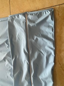 Hôpital bleu PU fermeture éclair imperméable sans vinyle PU punaise de lit fermeture éclair protège-matelas couverture - Product Image 6