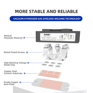 Kane MDS 200A 1600V sanrex phụ kiện điện tử Thyristor ba pha CHỈNH LƯU cầu mô-đun 3 pha cầu chỉnh lưu Diode - Product Image 2