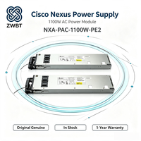 Módulo de fuente de alimentación CA Cisco NXA-PAC-1100W-PE2 de 1100W con escape lateral para la serie Nexus 9300 FX2