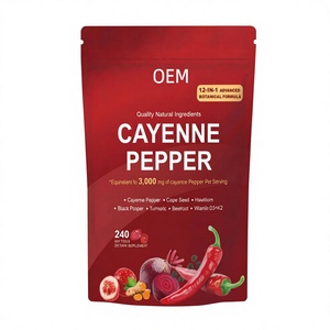 Offre Spéciale : Complément de Capsules Molles de Poivre de Cayenne OEM – Soutient les Veines des Jambes, le Cœur et les Vaisseaux Sanguins avec Betterave et Berbérine – 240 Gélules - Product Image 1