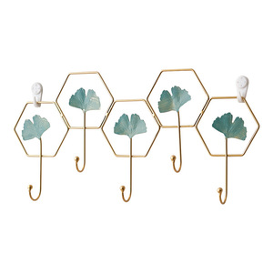 Wall Hooks Hexagon Butterfly Design Self Adhesive No Drill Wall Mounted Coat Rack For Bedroom Entrance Key Storage - Product Image 5