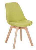 Chaise de bureau de style nordique avec dossier : minimaliste, relaxante, moderne, idéale pour la réception, les réunions et le bureau
