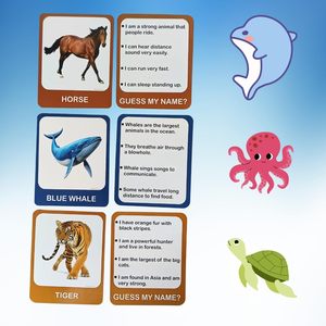 KIDOGEN Animal <b>Kingdom</b> Flash Cards for Kids | Sea, Wild & Domestic Animals Learning Cards | Preschool & Kindergarten Educational - Product Image 5