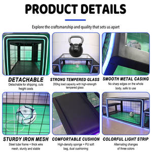 JOY FUNPLAY  Jeu <span class=keywords><strong>de</strong></span> Football <span class=keywords><strong>de</strong></span> <span class=keywords><strong>Table</strong></span> Subsoccer 3 avec Lumière LED et Deux Chaises Fournisseur d'Usine OEM ODM - Product Image 4