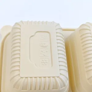 Scatole da pranzo biodegradabili monouso di amido di mais ristorante imballaggio in plastica amido di mais contenitore cibo da asporto togo da asporto l