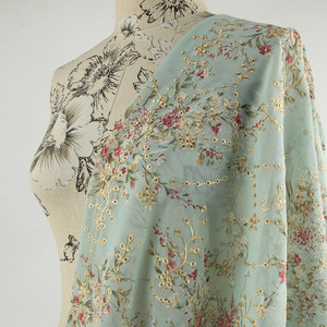 Eco-Friendly French Embroidery Chiffon <strong>Lace</strong> <strong>Fabric</strong> Traditional And Fancy Style For Wedding Bags And Simple Usage - Product Image 1