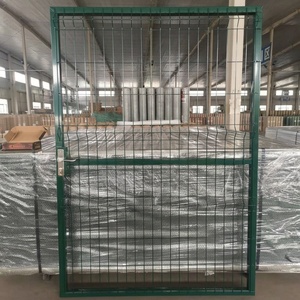 <span class=keywords><strong>Portail</strong></span> de jardin en treillis soudé 3D revêtu de PVC avec ensemble de panneaux de clôture assortis - Product Image 1