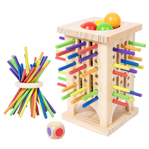 Newest Colorful Wooden Stick Dice Set Wooden Learning Puzzles Interactive Playing Gift Teaching Aids <b>Toys</b> for Kids Boys Girls - Product Image 1
