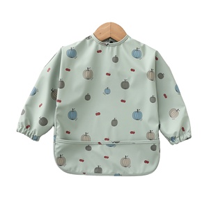 <span class=keywords><strong>Tablier</strong></span> en <span class=keywords><strong>plastique</strong></span> souple de haute qualité pour bébé de 2 à 4 ans pour manger des enfants - Product Image 2